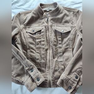 TOMMY HILFIGER Ladies Full Zip Corduroy Jacket. Size Medium Front Pockets.